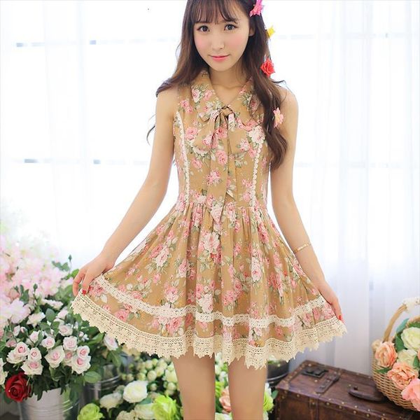 sales japan lisa cotton sweet women dress wave dot floral lace tie high waist slim sundress, Black;gray
sales japan lisa cotton sweet women dress wave dot floral lace tie high waist slim sundress, Black;gray