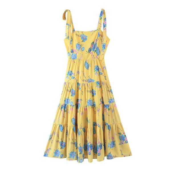 casual dresses summer women yellow flower chiffon spaghetti strap beach style holiday empire flowing maxi robe romantic one piece s, Black;gray
casual dresses summer women yellow flower chiffon spaghetti strap beach style holiday empire flowing maxi robe romantic one piece s, Black;gray