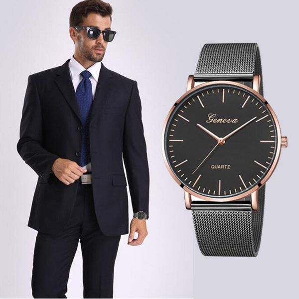 wristwatches modern fashion black quartz watch men women mesh stainless steel watchband casual wristwatch gift for female, Slivery;brown
wristwatches modern fashion black quartz watch men women mesh stainless steel watchband casual wristwatch gift for female, Slivery;brown