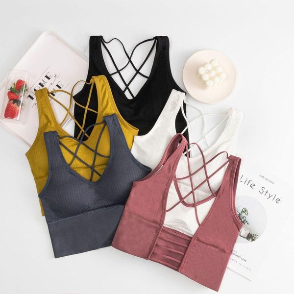 yoga outfit 1pcs women crop bra female tank vest back running wireless seamless underwear sports bras 2021
yoga outfit 1pcs women crop bra female tank vest back running wireless seamless underwear sports bras 2021