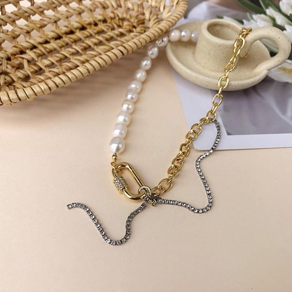 chains baroque pearl necklace female niche style chain clavicle hip hop trend banquet party jewelry for women, Silver
chains baroque pearl necklace female niche style chain clavicle hip hop trend banquet party jewelry for women, Silver