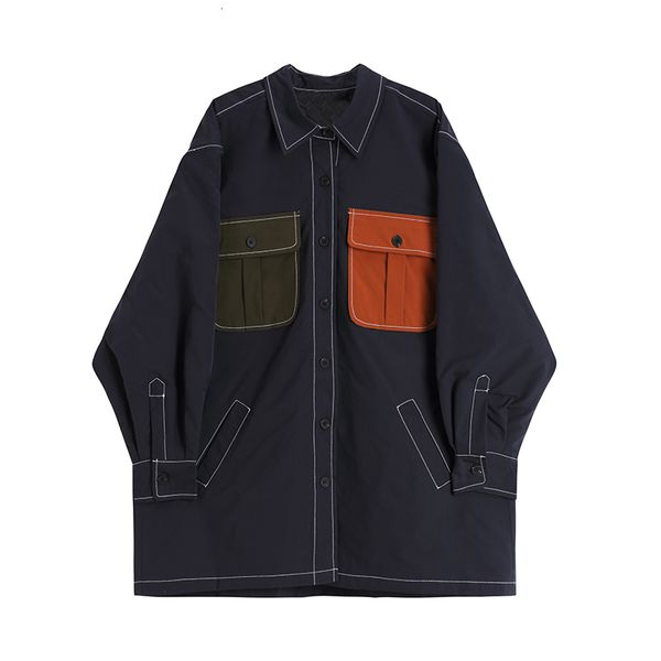 women's jackets mulheres camisa de manga longa jaqueta senhoras costura ontrast cor bolsos grosso casaco turn down collar plus size fem, Black;brown
women's jackets mulheres camisa de manga longa jaqueta senhoras costura ontrast cor bolsos grosso casaco turn down collar plus size fem, Black;brown
