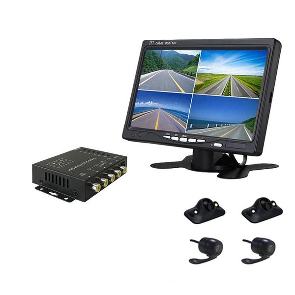 car rear view cameras& parking sensors bus truck 4 channel camera split controll box real-time video quad processor for front side split-scr
car rear view cameras& parking sensors bus truck 4 channel camera split controll box real-time video quad processor for front side split-scr