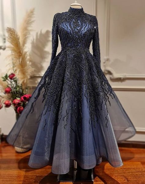 2021 plus size arabic aso ebi muslim luxurious prom dresses lace beaded tea length evening formal party second reception gowns zj566, Black
2021 plus size arabic aso ebi muslim luxurious prom dresses lace beaded tea length evening formal party second reception gowns zj566, Black