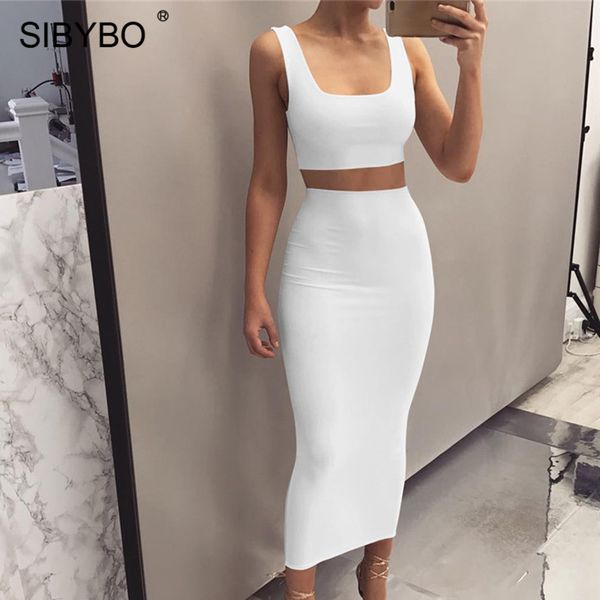 sibybo autumn sleeveless two piece set dress women square collar high waist long dress party casual summer tank dress, Black;white
sibybo autumn sleeveless two piece set dress women square collar high waist long dress party casual summer tank dress, Black;white