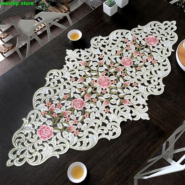 peach rose high-end luxury embroidery cloth art the table tea flag mat dust cover towel
peach rose high-end luxury embroidery cloth art the table tea flag mat dust cover towel