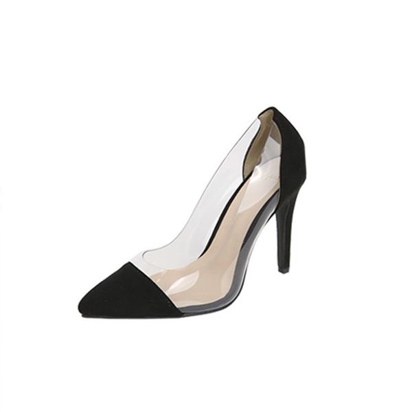 small fresh patent leather pointed stiletto heels shallow mouth transparent shoe edge single shoes 6cm 8cm heel size 33 42 dress, Black
small fresh patent leather pointed stiletto heels shallow mouth transparent shoe edge single shoes 6cm 8cm heel size 33 42 dress, Black