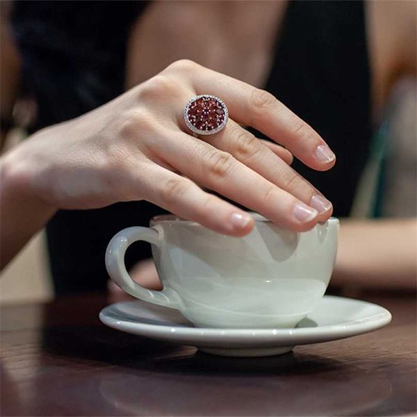 gem's ballet 3.88ct round natural red garnet gemstone ring for women 925 sterling silver vintage cocktail rings fine jewelry 211217, Slivery;golden
gem's ballet 3.88ct round natural red garnet gemstone ring for women 925 sterling silver vintage cocktail rings fine jewelry 211217, Slivery;golden