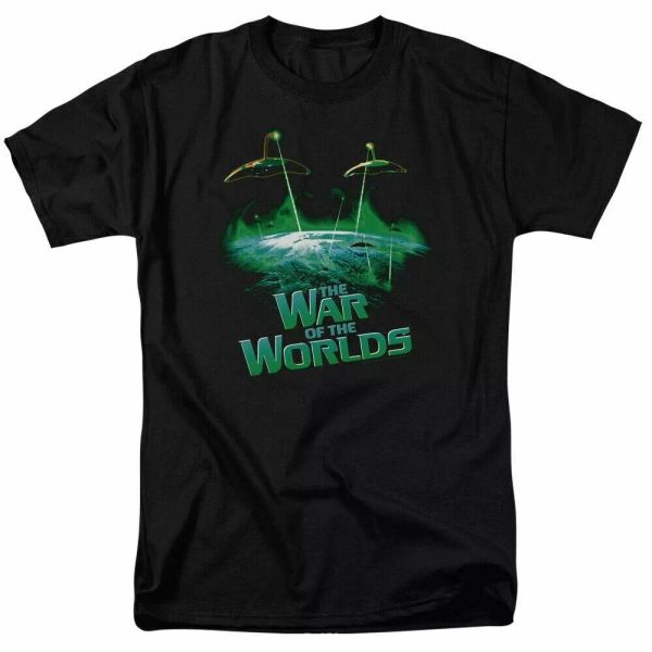 war of the worlds global attack t shirt licensed sci-fi movie retro tee black, White;black
war of the worlds global attack t shirt licensed sci-fi movie retro tee black, White;black