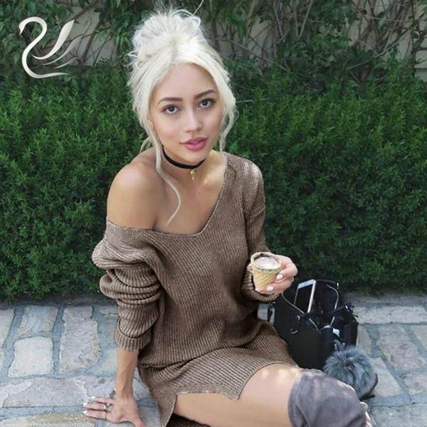 casual dresses womens autumn winter sweaters dress fashion v neck long sleeve jumper kintted vestidos femininos, Black;gray
casual dresses womens autumn winter sweaters dress fashion v neck long sleeve jumper kintted vestidos femininos, Black;gray