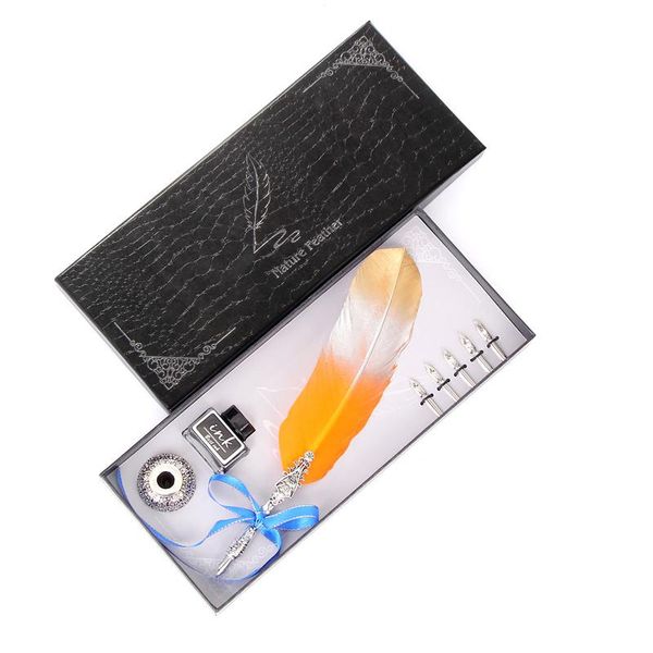 fountain pens creative personality color gradient feather pen fashion dip gift set stationery stainless steel
fountain pens creative personality color gradient feather pen fashion dip gift set stationery stainless steel