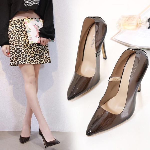 dress shoes high heel single shoe 2021 season candy color transparent, Black
dress shoes high heel single shoe 2021 season candy color transparent, Black