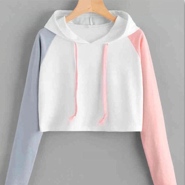 women's hoodies & sweatshirts women clothing autumn hooded long sleeve color matching casual wild short sweat sisters hoodie vogue trac, Black
women's hoodies & sweatshirts women clothing autumn hooded long sleeve color matching casual wild short sweat sisters hoodie vogue trac, Black