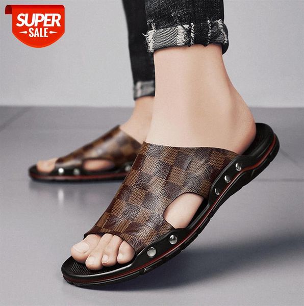 flip flops men's leather large size slippers, breathable outdoor sports and leisure beach shoes for men #lq1w, Black 
flip flops men's leather large size slippers, breathable outdoor sports and leisure beach shoes for men #lq1w, Black