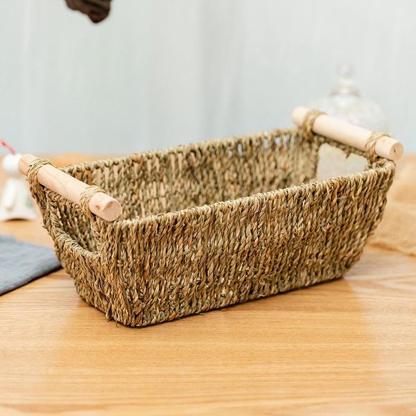 storage baskets straw woven basket rectangle desksundries organizer stackable container with wooden handles home
storage baskets straw woven basket rectangle desksundries organizer stackable container with wooden handles home