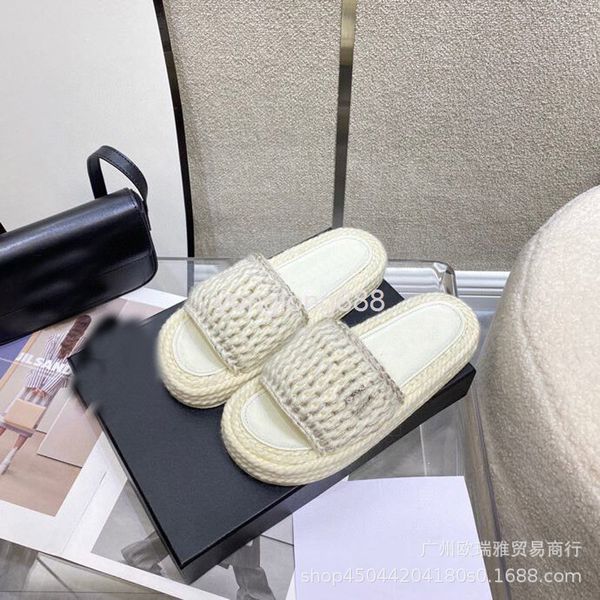dress shoes summer xiaoxiangfeng one line slippers woven sandals honey casual thick soled women's shoes, Black
dress shoes summer xiaoxiangfeng one line slippers woven sandals honey casual thick soled women's shoes, Black