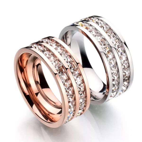 cluster rings bling double cz stone wedding bands for women men stainless steel band ring rose gold silver color lovers anillos, Golden;silver
cluster rings bling double cz stone wedding bands for women men stainless steel band ring rose gold silver color lovers anillos, Golden;silver
