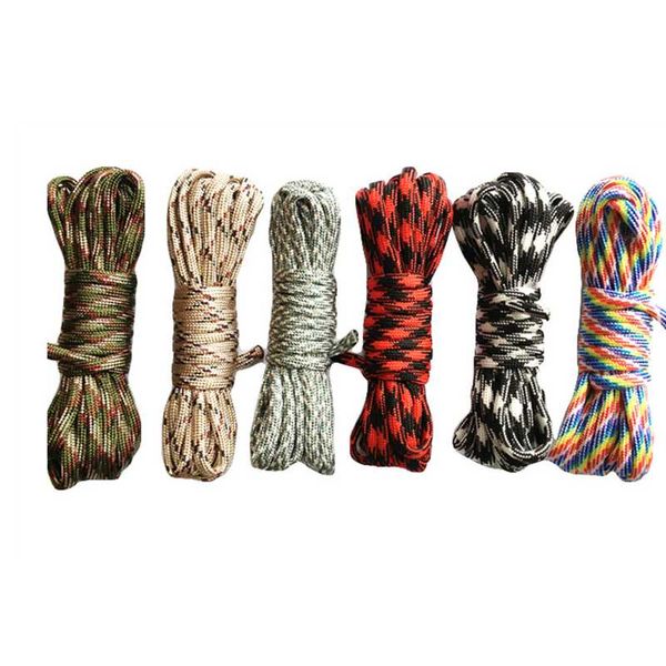 meters dia.4mm 7 stand cores paracord for survival parachute cord lanyard camping climbing rope hiking clothesline outdoor gadgets
meters dia.4mm 7 stand cores paracord for survival parachute cord lanyard camping climbing rope hiking clothesline outdoor gadgets