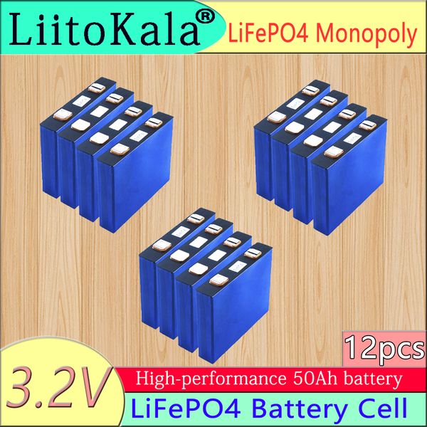 12pcs liitokala 3.2v 50ah lifepo4 battery 150a 3c high drain for diy 12v 24v solar inverter electric vehicle coach golf cart
12pcs liitokala 3.2v 50ah lifepo4 battery 150a 3c high drain for diy 12v 24v solar inverter electric vehicle coach golf cart