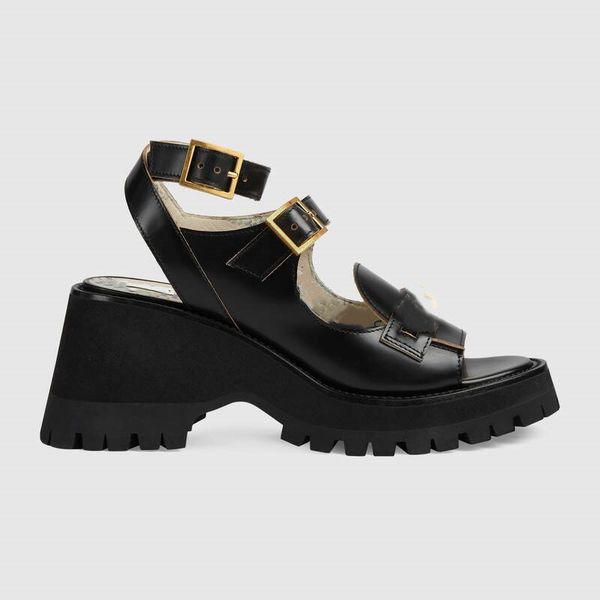 2021 latest thick sole sandals luxurious calf leather upper rubber sole comfortable beautiful noble temperament, Black
2021 latest thick sole sandals luxurious calf leather upper rubber sole comfortable beautiful noble temperament, Black