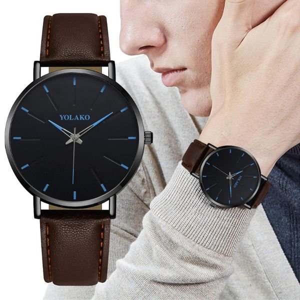 wristwatches casual men quartz business waterproof ultra thin brown leather strap three-eye pointer dial men's watch gift, Slivery;brown
wristwatches casual men quartz business waterproof ultra thin brown leather strap three-eye pointer dial men's watch gift, Slivery;brown