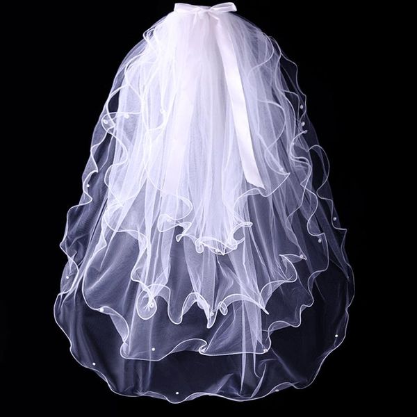 bridal veils white ivory pearls with comb short two layers elegant vintage wedding for bride costume hair accessories, Black
bridal veils white ivory pearls with comb short two layers elegant vintage wedding for bride costume hair accessories, Black