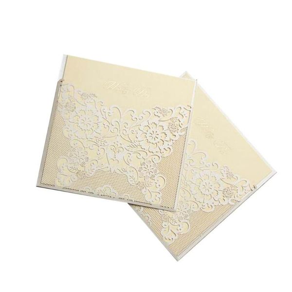 3pcs hollow out invitation letter elegant wedding invitations for marriage engagement (beige) greeting cards
3pcs hollow out invitation letter elegant wedding invitations for marriage engagement (beige) greeting cards