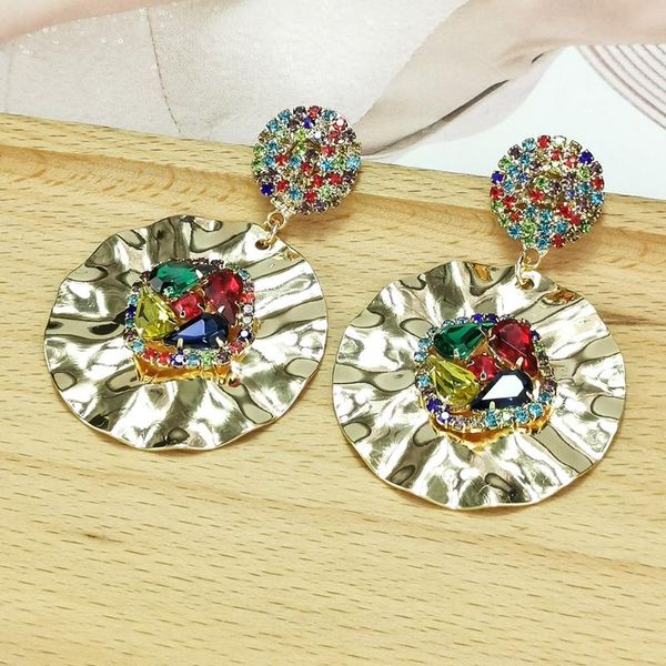dangle & chandelier trendy colorful crystal drop earring for women 2021 big round metal rhinestones statement eardrop jewelry gold color ukm, Silver
dangle & chandelier trendy colorful crystal drop earring for women 2021 big round metal rhinestones statement eardrop jewelry gold color ukm, Silver