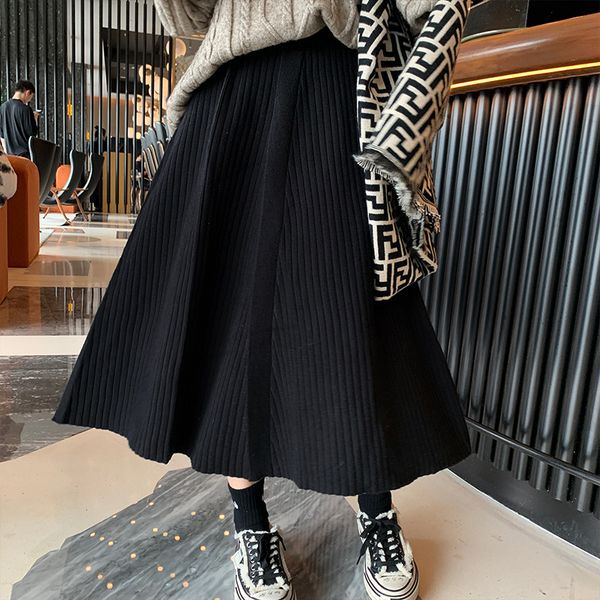 skirts air flower warm knitted thickened a-shaped high waist solid color versatile medium long umbrella skirt in autumn and, Black
skirts air flower warm knitted thickened a-shaped high waist solid color versatile medium long umbrella skirt in autumn and, Black