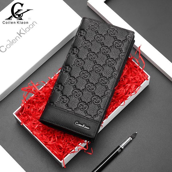 wallet coilenklaon men's embossed personalized leather high-end christmas gift fashion, Red;black
wallet coilenklaon men's embossed personalized leather high-end christmas gift fashion, Red;black