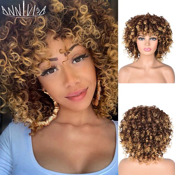 14inch short synthetic wig afro kinky curly wigs for black women ombre glueless natural high temperature hair annivia
14inch short synthetic wig afro kinky curly wigs for black women ombre glueless natural high temperature hair annivia