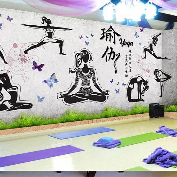 wallpapers dropship custom european and american industrial wind cement wall hand-painted yoga fitness wallpaper black white
wallpapers dropship custom european and american industrial wind cement wall hand-painted yoga fitness wallpaper black white