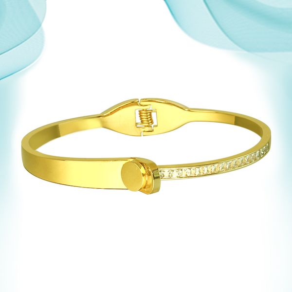 stainless titanium steel bangles european and american personality oval with diamond glossy bright stone spring paired bracelets valentine&#, Black
stainless titanium steel bangles european and american personality oval with diamond glossy bright stone spring paired bracelets valentine&#, Black