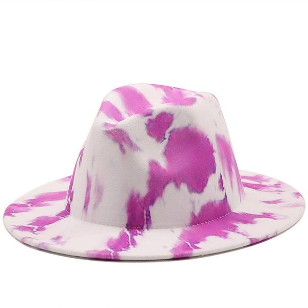 fedoras female male tie dye felt hat fedora hats women men wide brim cap woman man jazz panama caps 2021 autumn winter wholesale, Blue;gray
fedoras female male tie dye felt hat fedora hats women men wide brim cap woman man jazz panama caps 2021 autumn winter wholesale, Blue;gray