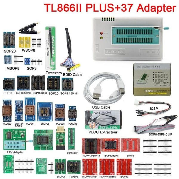 diagnostic tools original est minipro tl866ii plus usb universal programmer + 37pcs ic adapters high speed program english manual
diagnostic tools original est minipro tl866ii plus usb universal programmer + 37pcs ic adapters high speed program english manual