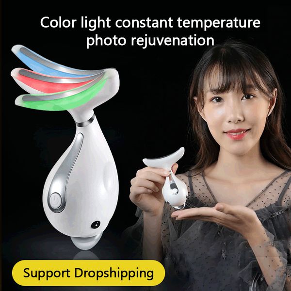 3 colors led facial neck massager led pn therapy heating reduce double chin skin lifting face neck wrinkle removal tool
3 colors led facial neck massager led pn therapy heating reduce double chin skin lifting face neck wrinkle removal tool