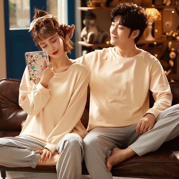 couple pajamas women's 2021 long sleeve spring and autumn can be worn outside winter cotton thin men's women' sleepwear, Black;brown
couple pajamas women's 2021 long sleeve spring and autumn can be worn outside winter cotton thin men's women' sleepwear, Black;brown