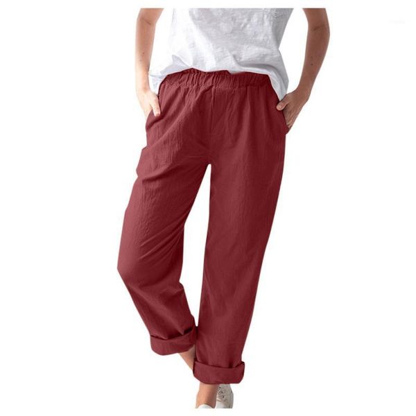 women's pants & capris soft trousers 2021 high-waist casual summer loose elastic bandage cotton and linen, Black;white
women's pants & capris soft trousers 2021 high-waist casual summer loose elastic bandage cotton and linen, Black;white