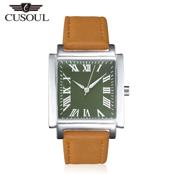 wristwatches cusoul men fashion watches quartz 30m waterproof square leather strap tempered mirror wrist, Slivery;brown
wristwatches cusoul men fashion watches quartz 30m waterproof square leather strap tempered mirror wrist, Slivery;brown