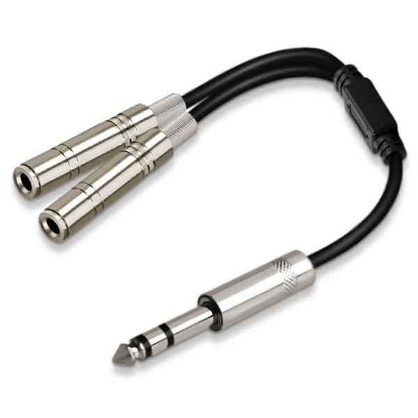 audio cables & connectors -6.35mm 1/4 inch stereo jack splitter cable adapter lead plug to double 6.35mm sockets
audio cables & connectors -6.35mm 1/4 inch stereo jack splitter cable adapter lead plug to double 6.35mm sockets