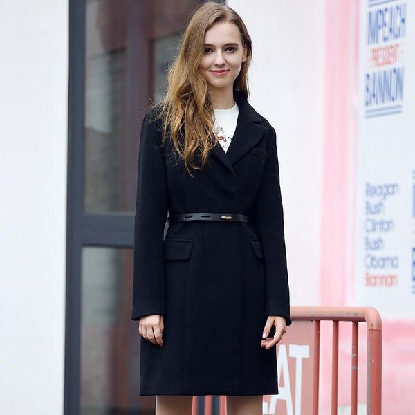 women's wool & blends korean winter coat women black long sleeve coats and jackets woolen elegant trench for plus size 65129
women's wool & blends korean winter coat women black long sleeve coats and jackets woolen elegant trench for plus size 65129