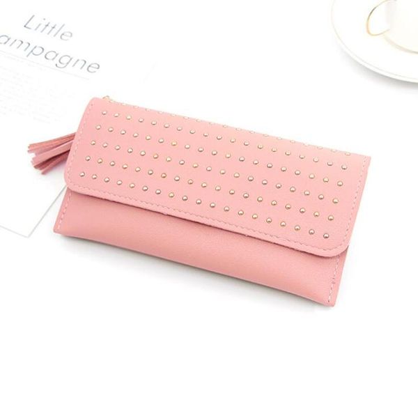 wallets women's retro rivet multifunction wallet long ladies solid color purse pocket womens, Red;black
wallets women's retro rivet multifunction wallet long ladies solid color purse pocket womens, Red;black