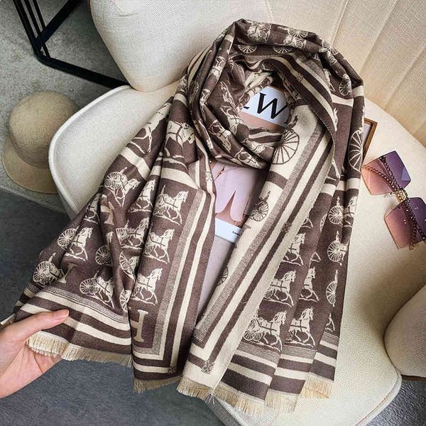 design new imitation cashmere autumn and winter long scarf summer korean office warm shawl letter cape, Blue;gray
design new imitation cashmere autumn and winter long scarf summer korean office warm shawl letter cape, Blue;gray