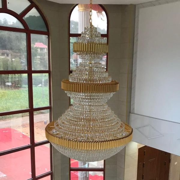 luxury crystal staircase chandelier lighting villa lobby el large decoration hanging lamps black stainless steel light chandeliers
luxury crystal staircase chandelier lighting villa lobby el large decoration hanging lamps black stainless steel light chandeliers