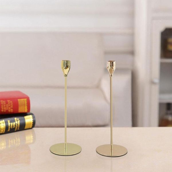 candle holders european metal holder simple golden wedding bar room living decoration party home q8k0