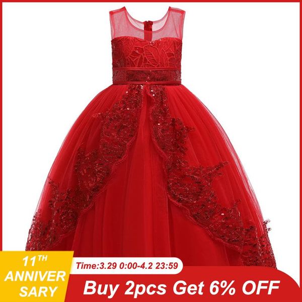 girl's dresses kids for girls wedding dress elegant sequin long big bow lace tutu baby children evening party clothing, Red;yellow 
girl's dresses kids for girls wedding dress elegant sequin long big bow lace tutu baby children evening party clothing, Red;yellow