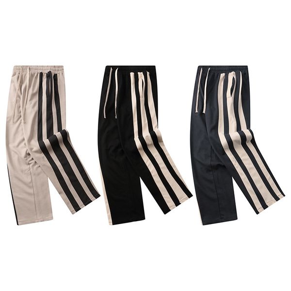 pants fashionable the ins american high street with color matching stripes on the side of leg, sportswear, slacks, men's and women', Black
pants fashionable the ins american high street with color matching stripes on the side of leg, sportswear, slacks, men's and women', Black