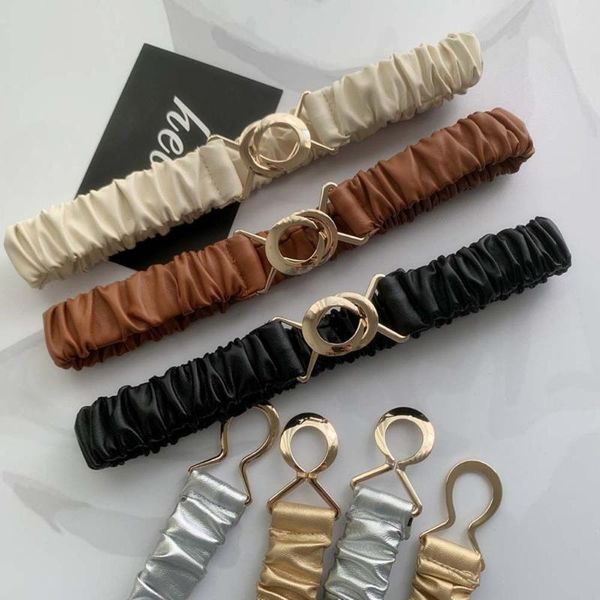 belts female waist elastic stretch belt cinch waistband metal round buckle for women cummerband clothing accessories, Black;brown
belts female waist elastic stretch belt cinch waistband metal round buckle for women cummerband clothing accessories, Black;brown