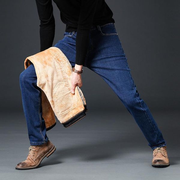 men's jeans warm winter 2021 business casual black blue slim stretch thick denim pants male brand fleece trousers
men's jeans warm winter 2021 business casual black blue slim stretch thick denim pants male brand fleece trousers