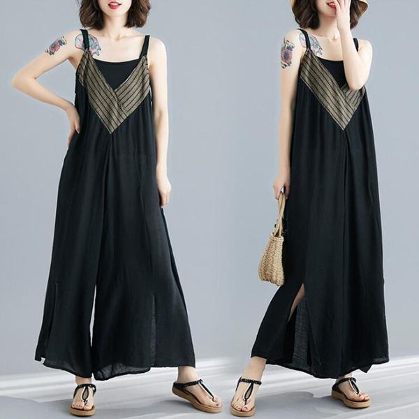 women's jumpsuits & rompers korean version shein boot cut womens jumpsuit summer loose plus size pants irregular straps wide-leg playsu, Black;white
women's jumpsuits & rompers korean version shein boot cut womens jumpsuit summer loose plus size pants irregular straps wide-leg playsu, Black;white